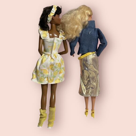 Strawberry Shortcake LEMON MERINGUE Clothing Outfits Unboxed & 2 Barbie Dolls - Picture 7 of 15